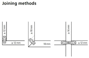 Lamello Clamex Medius P-14/10, Detachable Connector for Center Panels for Materials from 16mm Thickness